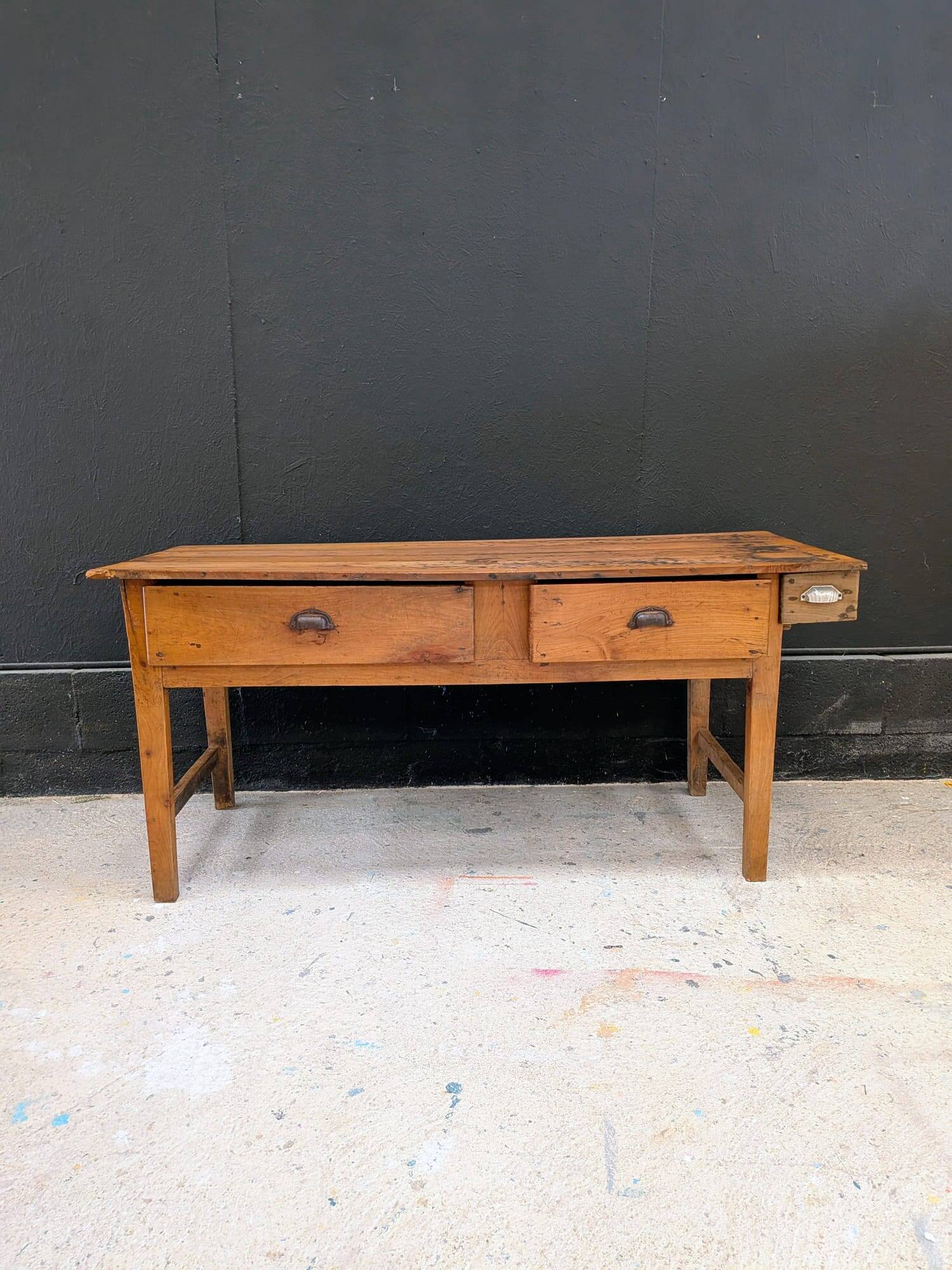 Table de ferme de cuisine fin XIXeme