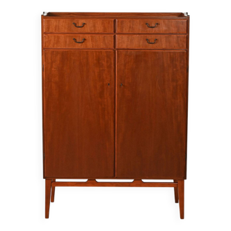 Scandinavian Mahogany Cabinet 1950s