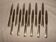 12 stainless steel table knives M.A. from the early 20th century.