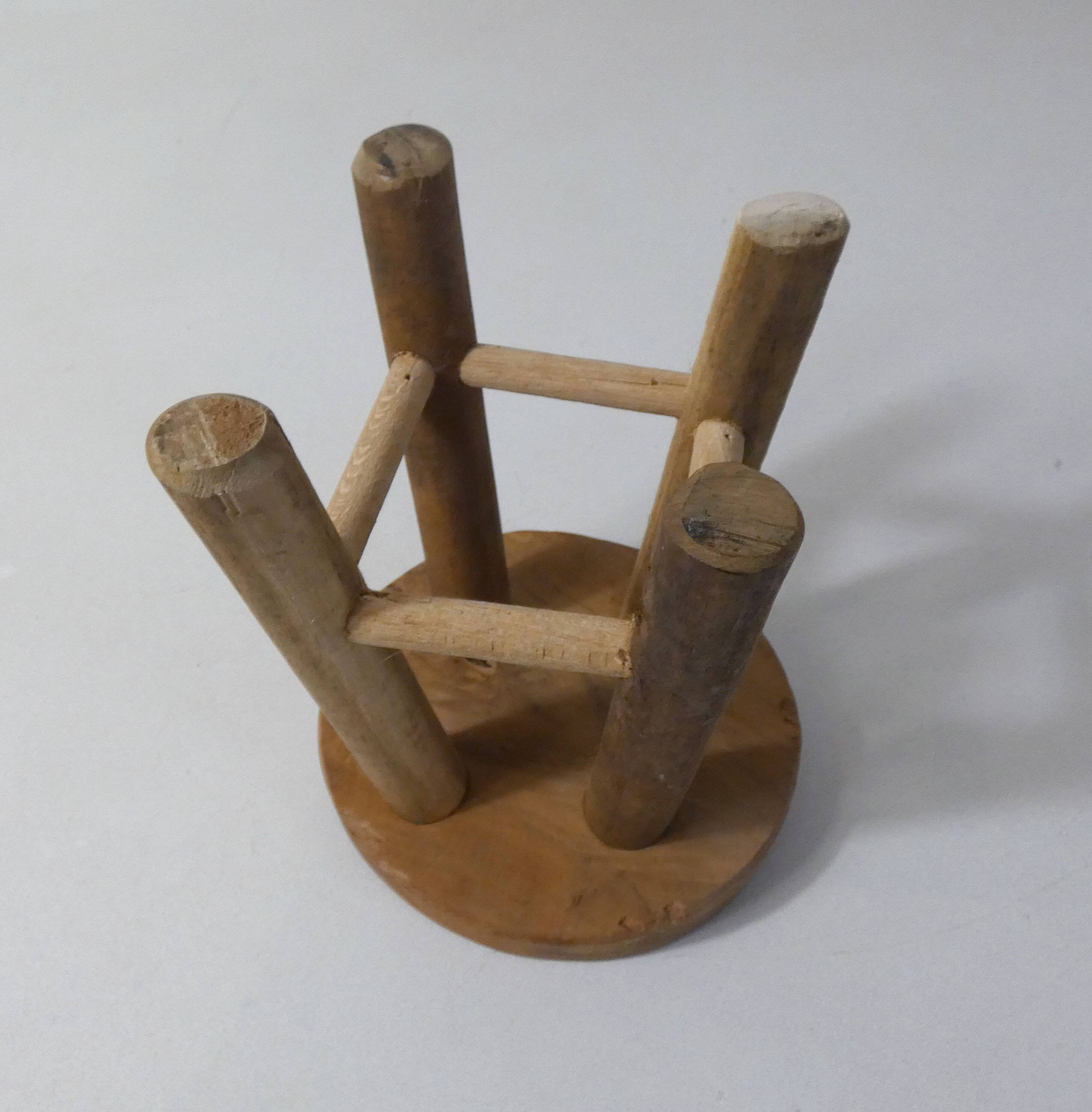 solid wood stool