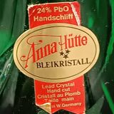 Vintage carafe, clear crystal 24% lead anna hütte germany