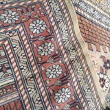 Ancient Persian wool rug handmade fifties 200 x 126cm