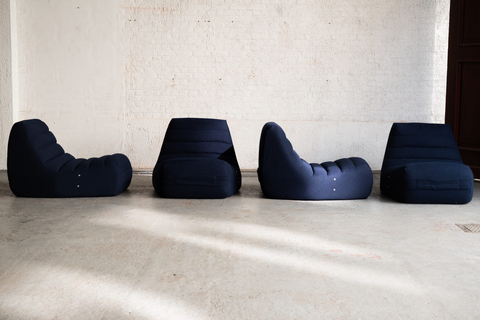 Set of 4 Saparella lounge chairs by Michel Ducaroy