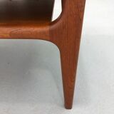 Table basse danoise du milieu du siècle avec rangement de A / S Niels Bach, 1960s