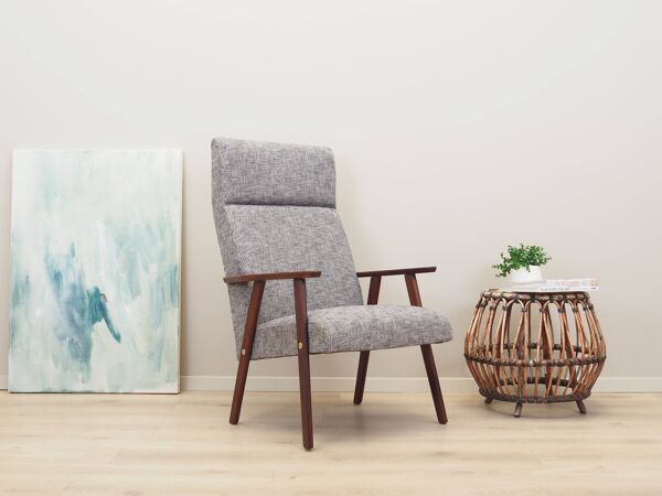 Fauteuil en acajou, design danois, années 1960, production : Danemark