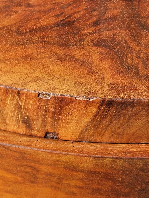 Buffet Art Déco français - Buffet en bois d'orme en placage brillant - Années 30