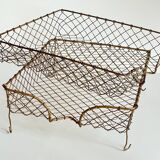 Stackable banks vintage brass wire