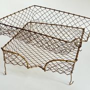 Bannettes empilables fil de laiton vintage