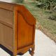 Secretary in solid cherry wood in Louis XV style.