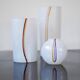 Glass vases by Vallien for Kosta Boda, set of 3