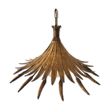 Vintage wheat ear pendant light from the 1970s