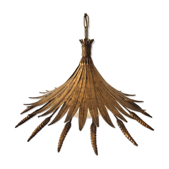 Vintage wheat ear pendant light from the 1970s