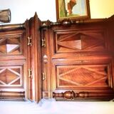 Buffet bahut 2 body solid walnut diamond tip