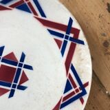 Set of 10 dessert plates in earthenware