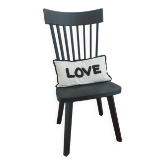 GERVASONI Chaise Gray N°21 design  Paola Navone, noire