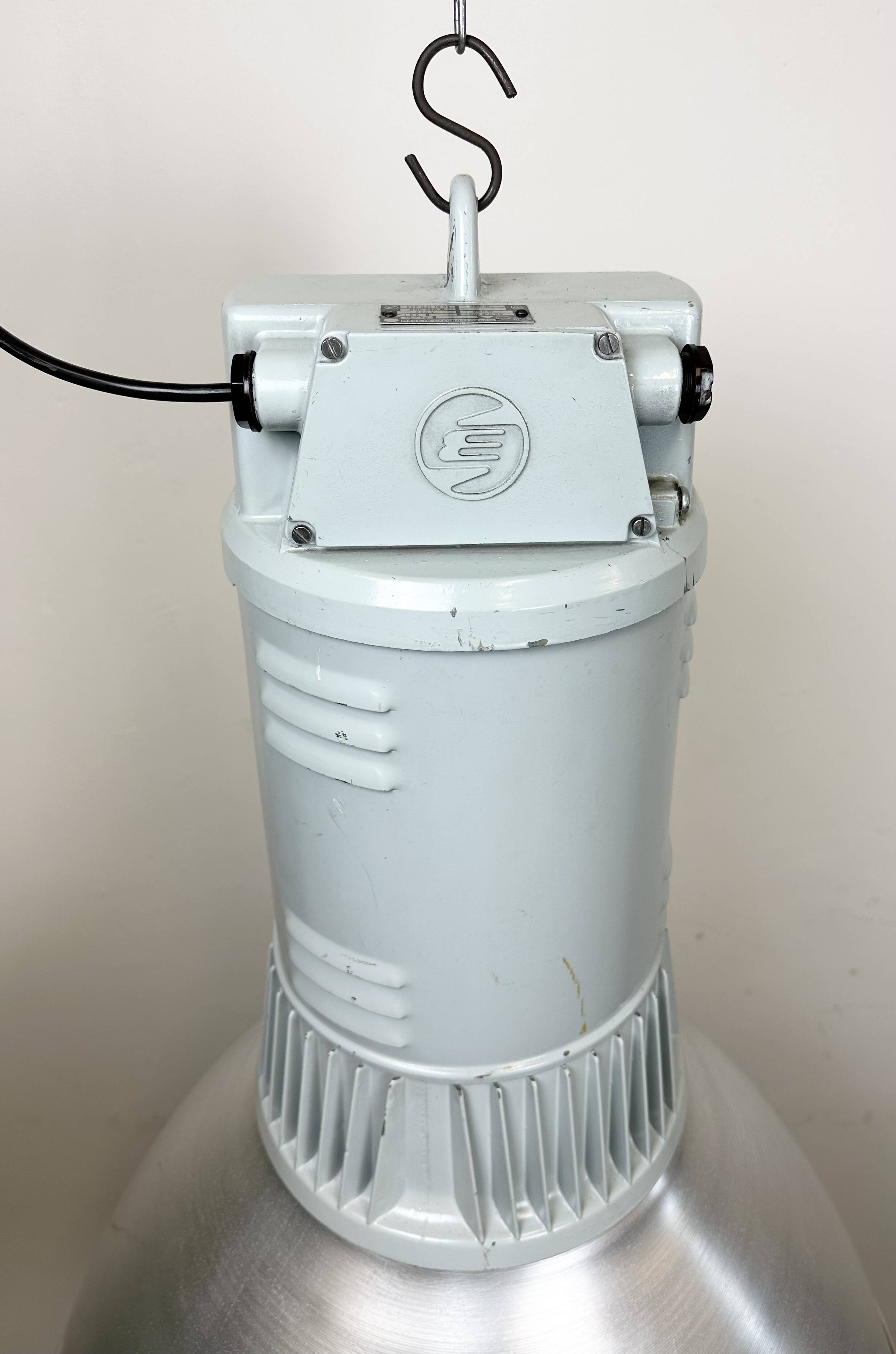 Large Industrial Aluminium Pendant Light from Elektrosvit, 1960s