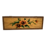 Hand decorated wooden box