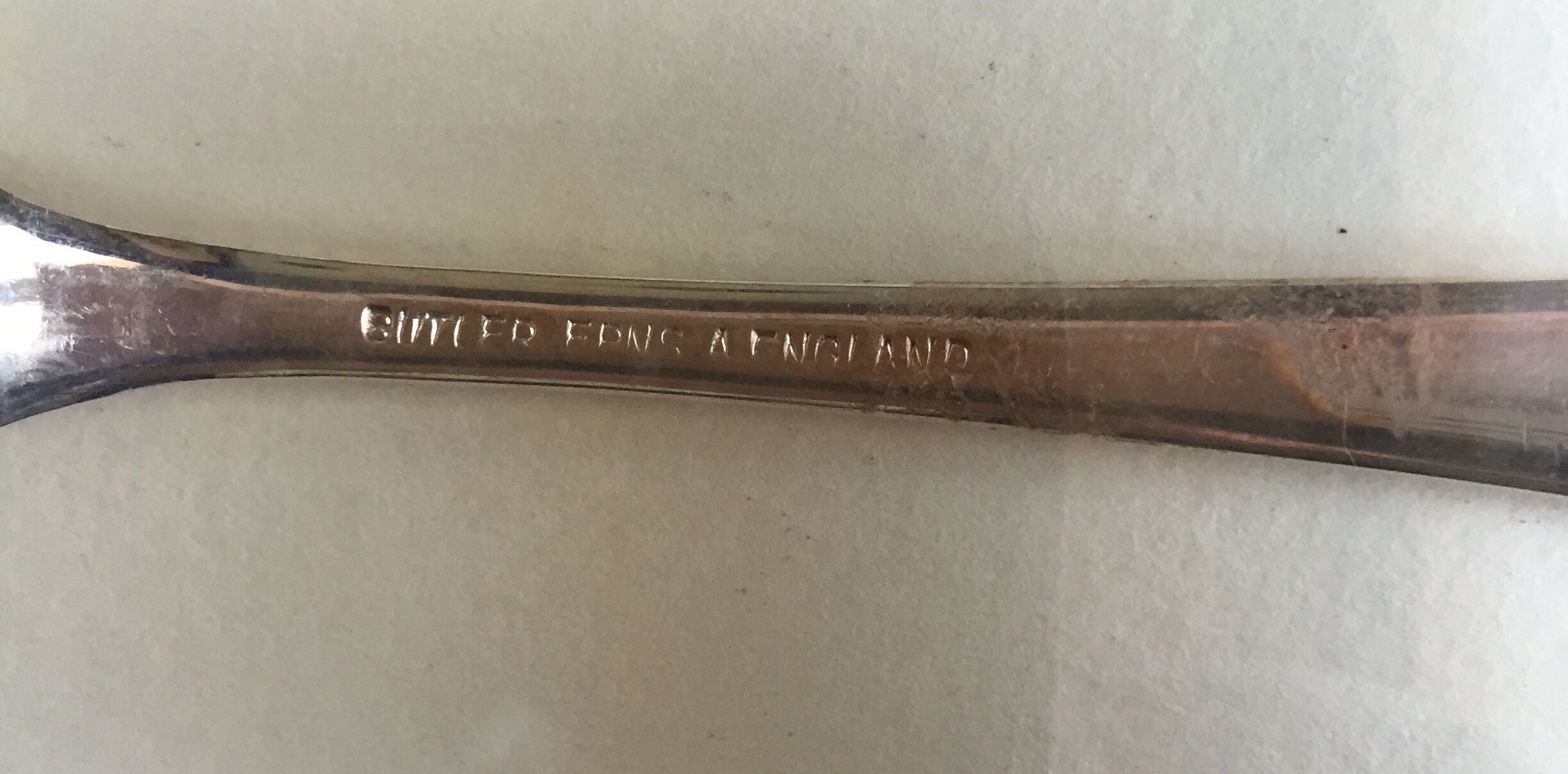 Ensemble de 6 cuillères à café en métal argenté