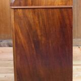 Mahogany and marble toilet chest of drawers - louis philippe period 19th century