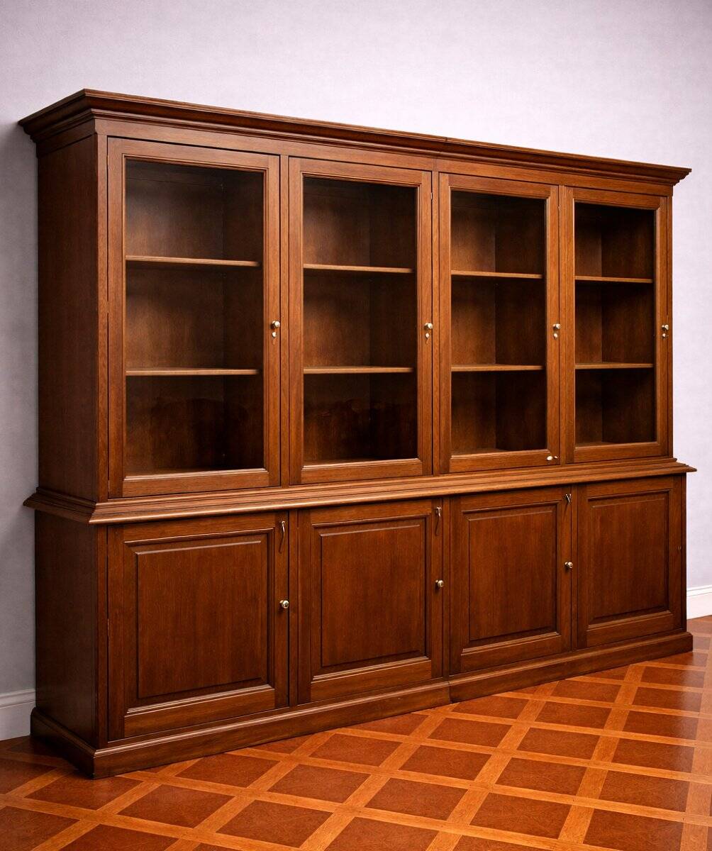 Very large oak shop library – late 19th century, Napoleon III