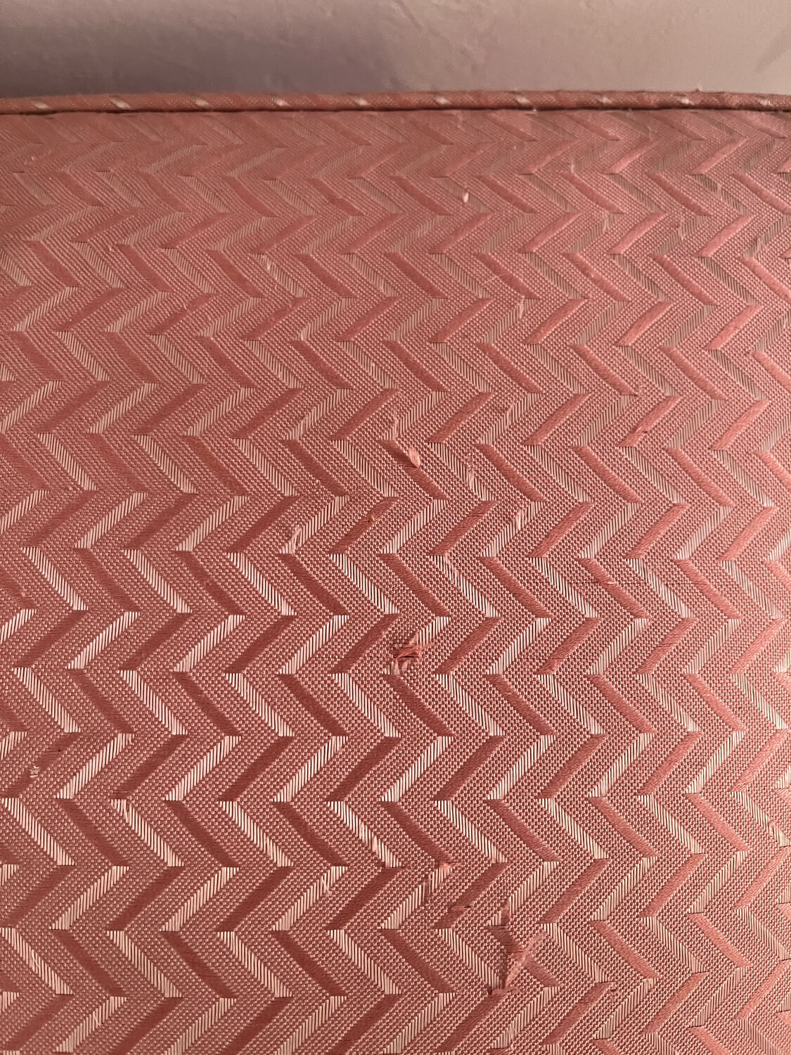 Repose Pied en Tissu Rose