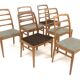 Set of 6 Scandinavian "Reno" chairs in oak, Bodafors, Sweden, 1960.