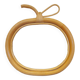 Rattan apple mirror