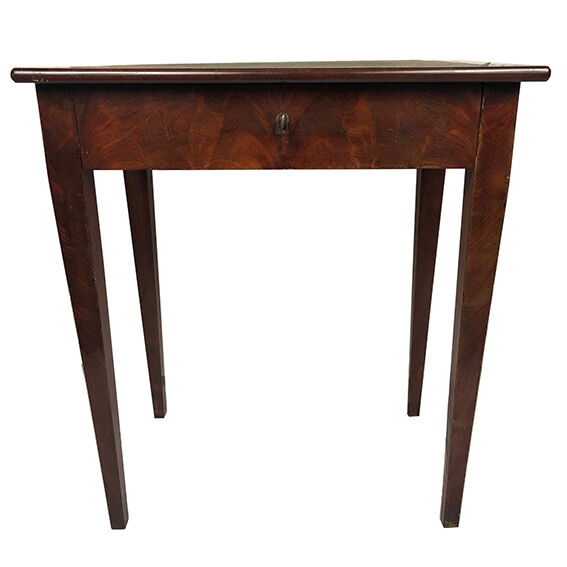 Small mahogany veneer writing table