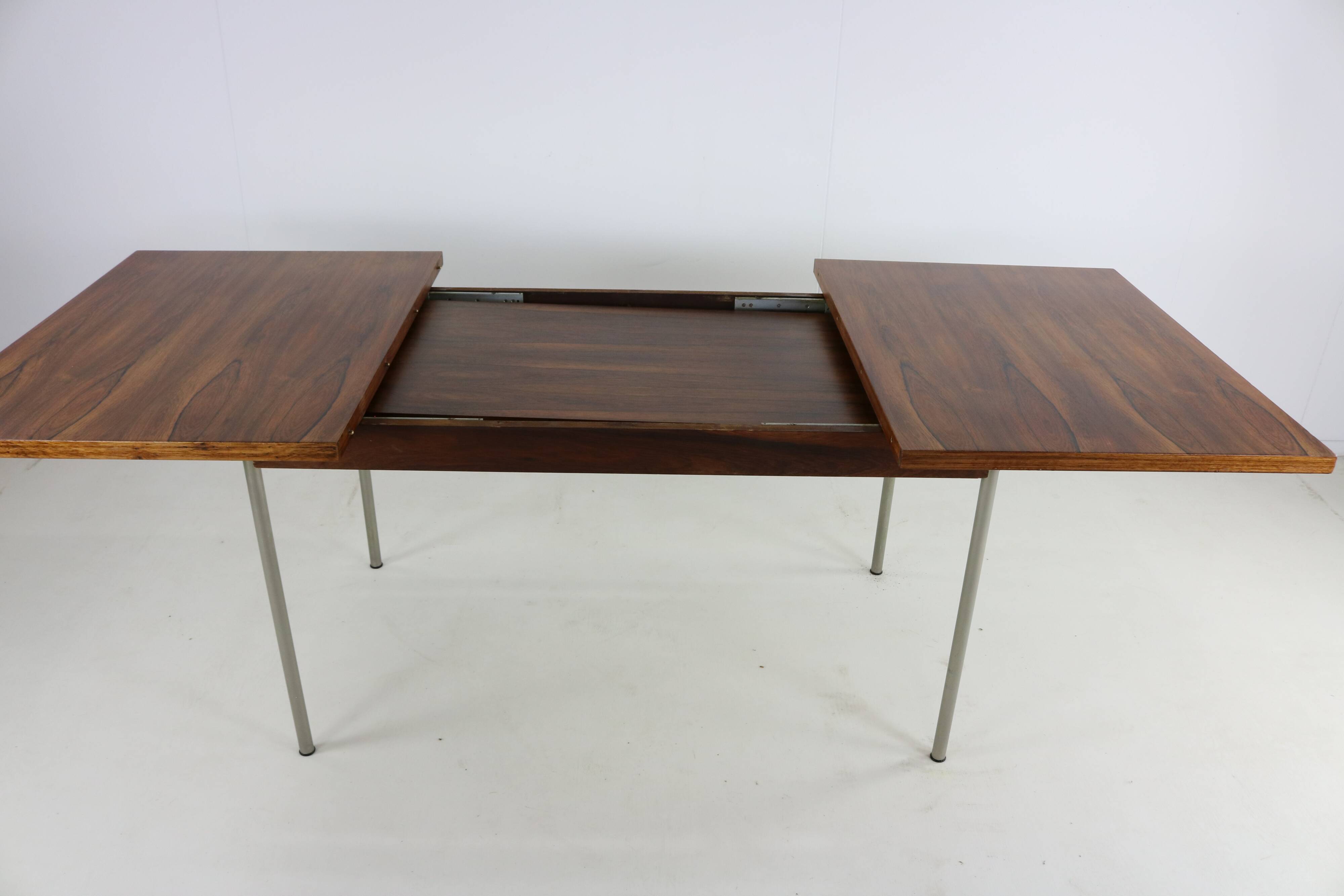 Sixties design rosewood dining table by Cees Braakman for Pastoe