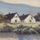 Painting of a landscape signed LEF