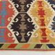 8x12 Kilim Red & Navy Blue Persian Kilim Rug, 255x376Cm