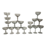Antique champagne glasses