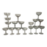 Antique champagne glasses