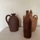 Jar and terracotta bottle