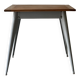 Table à manger / bureau dlg Tolix 55 en métal et bois, design 1950
