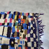 Multicolor carpet in boucherouite fabric 130x193cm