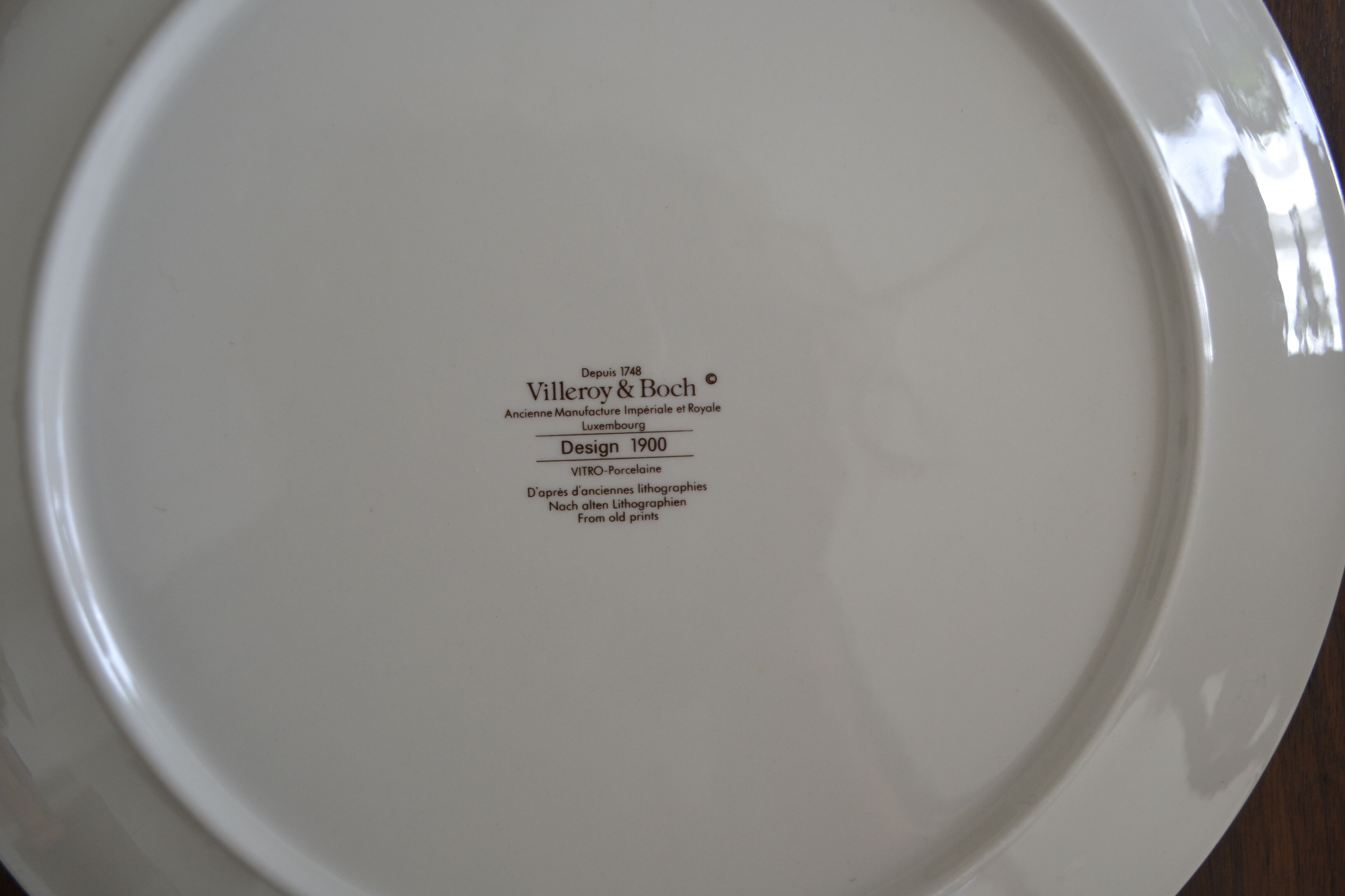 Plate Villeroy and Boch Design 1900 n°5