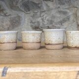 Handmade stoneware coffee set