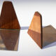 Pair of vintage rosewood book greenhouses
