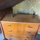 Commode pieds compas en chêne, France années 60