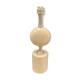 Lamp base travertine Thomas Barbier 1960