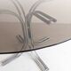 Italian Chrome & Smoked Glass Dining Table 1970's