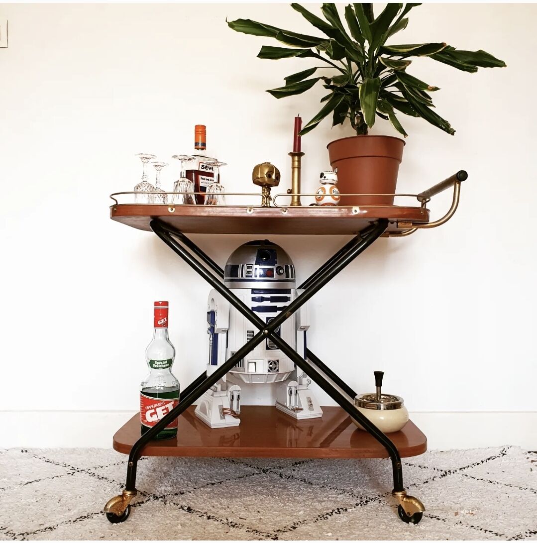 Vintage bar trolley