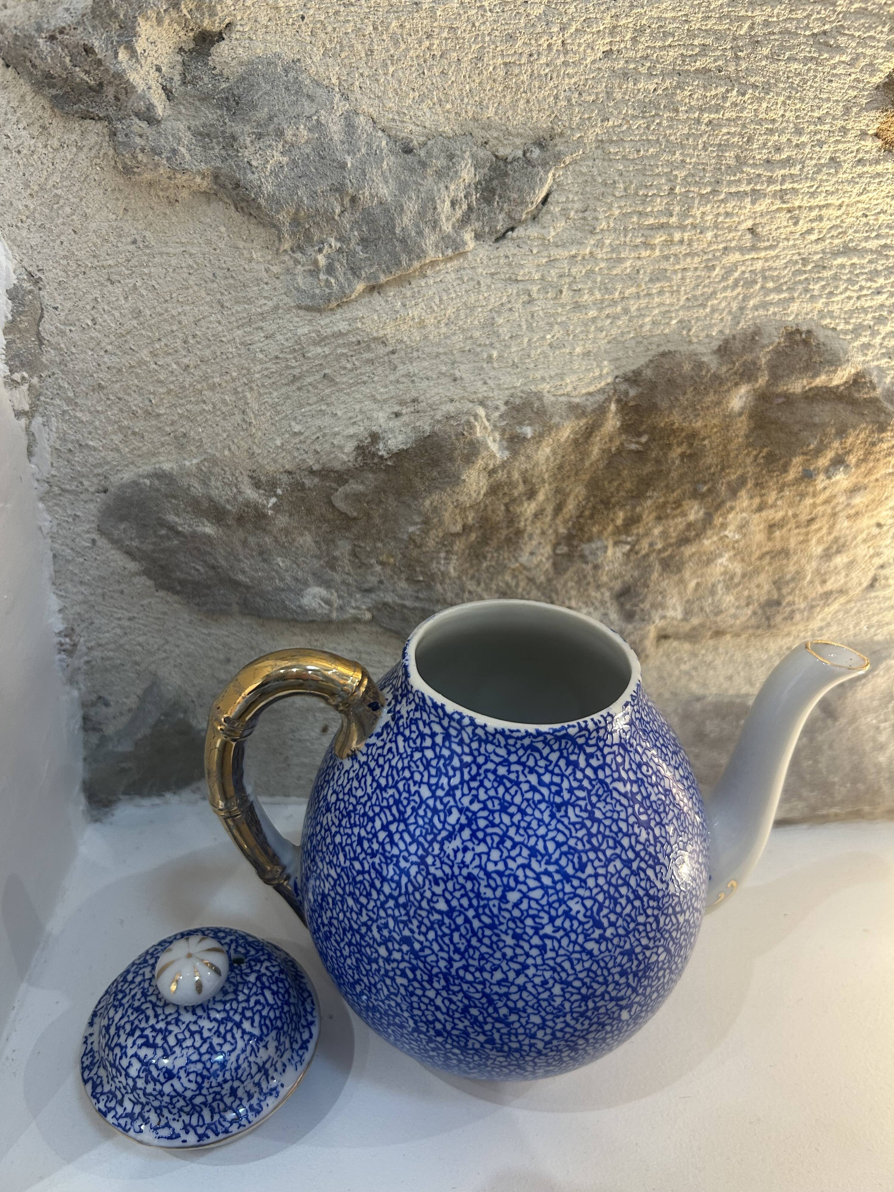 Antique porcelain teapot from Nagoya, Takito factory.