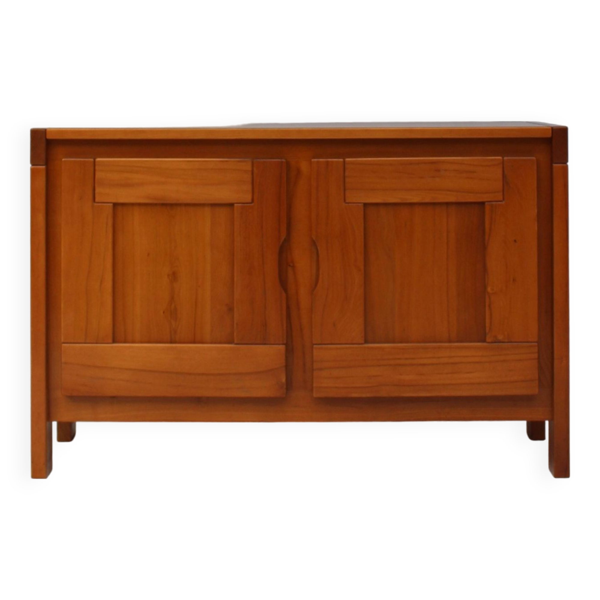 Maison Regain Sideboard in Solid Elm, France, 1970s