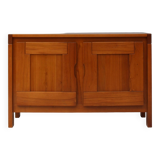 Maison Regain Sideboard in Solid Elm, France, 1970s