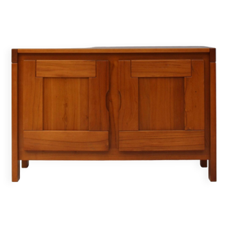 Maison Regain Sideboard in Solid Elm, France, 1970s