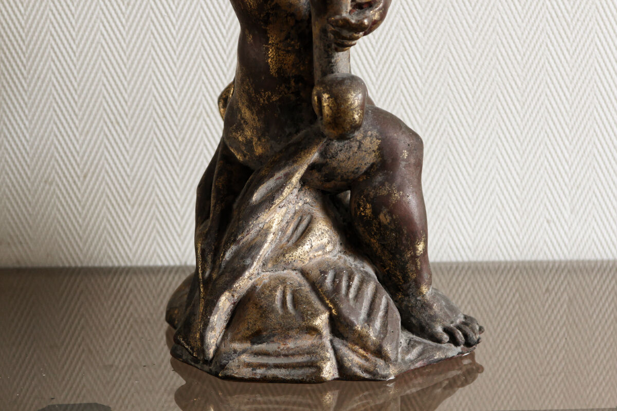 Ancient plaster cherub