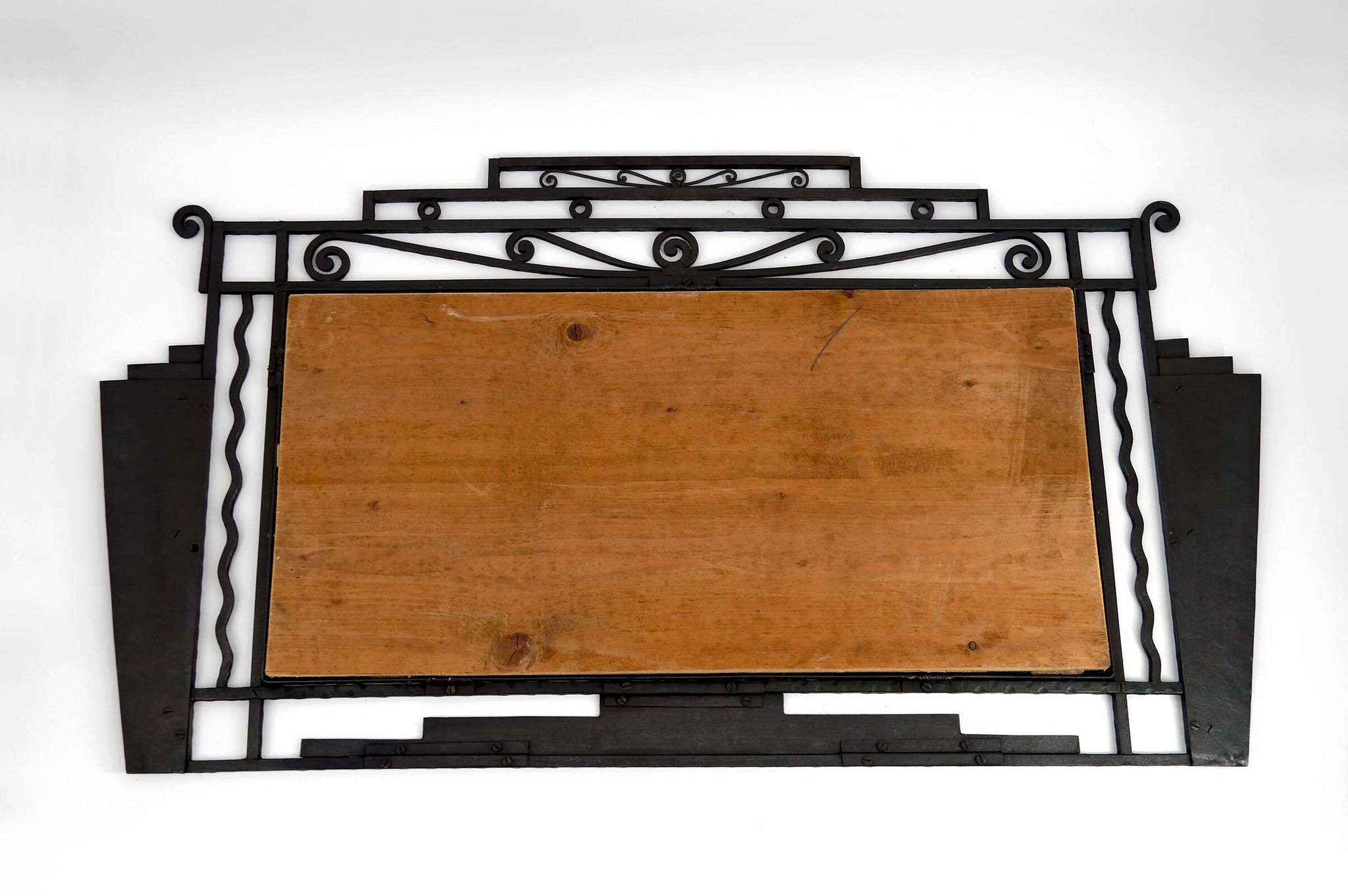 Art Deco wrought iron mirror – Paul Kiss, Paris, circa 1930