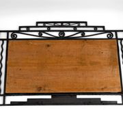 Art Deco wrought iron mirror – Paul Kiss, Paris, circa 1930